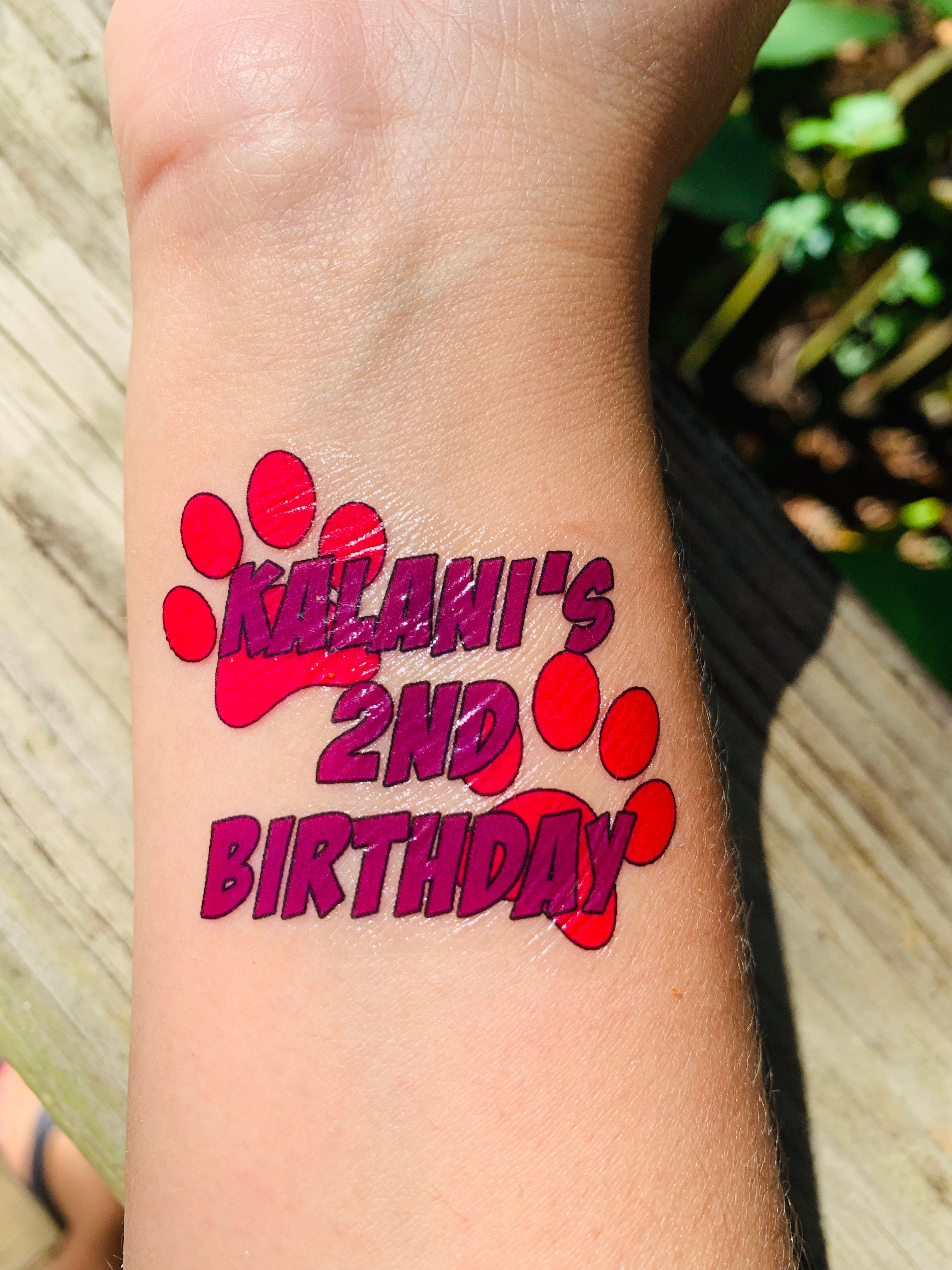 Order Personalized Temporary Tattoo With Your Favorite Design –  miniaturemerchandise